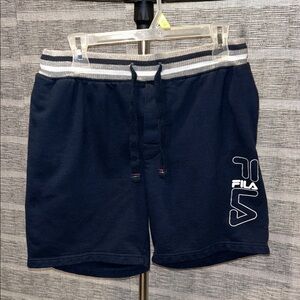 Fila Navy Blue Casual Shorts with Logo